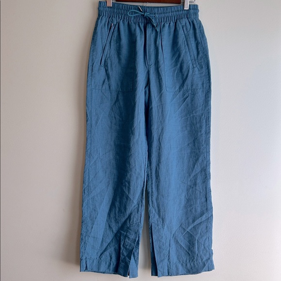 Athleta Retreat Linen High Rise Wide Leg Pants - Picture 3 of 6